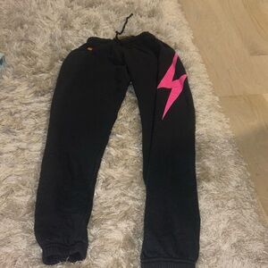 AVIATOR NATION SIZE SMALL PINK LIGHTING BOLT